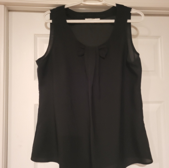 Rickis black bow front shirt - Picture 1 of 4